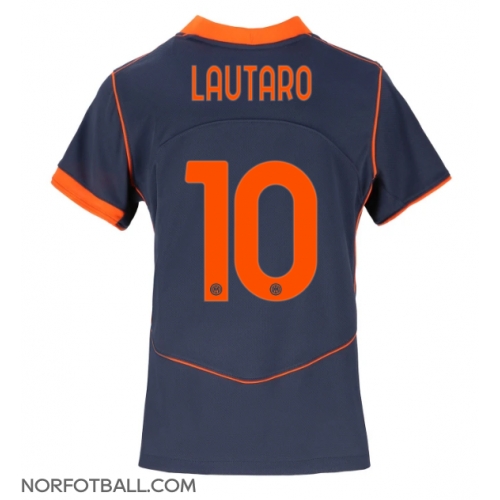 Billige Fotballdrakt Inter Milan Lautaro Martinez #10 Replika Tredjedrakt Dame 2025-26 Kortermet Billige Fotballdrakt Inter Milan Lautaro Martinez #10 Replika Tredjedrakt Dame 2025-26 Kortermet